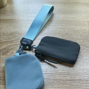 Keychain Wallet Mini Zip Around Wristlet Wallets for Women Detachable